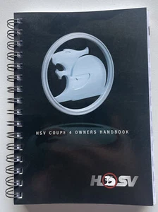 HSV Coupe 4 Owners Handbook Genuine 00A-043301 Jun 2004 Print 1 - Picture 1 of 4