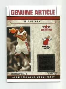 2004-05 Fleer Genuine Article Game Used Jersey #082/149 Shaquille O'Neal Miami - Picture 1 of 2