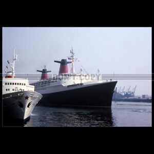 Photo B.001198 PAQUEBOT SS FRANCE LE HAVRE CGT FRENCH LINE 1968 OCEAN LINER