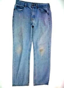 Cross Winsor Herren Regular Fit Gerades Bein 100% Baumwolle Blau Denim Jeans 32x30 - Bild 1 von 14