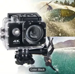 4K Ultra HD Action Camera DVR DV Waterproof Camera , Diving, Skiing, Fishing Etc - Picture 1 of 5