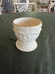 Lenox Elfenbein Fine China Perlen Windlicht Teelicht Kerzenhalter - Bild 1 von 5