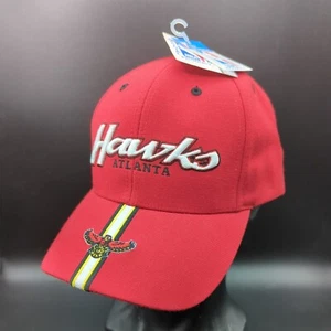 Cappello Atlanta Hawks Logo Rosso Strap BacK Regolabile NBA di Twins Enterprise Nuovo con etichette - Foto 1 di 12