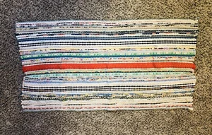 Rag Rug Chindi Vintage Style Colorful  - Picture 1 of 2