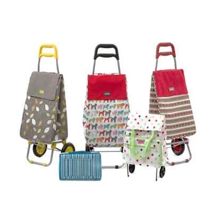Sabichi 2 Wheel Shopping Trolley - 40L Capacity, Lightweight, Thermal Insulation - Picture 1 of 46