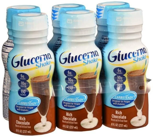 PACK DE 24 - Batido Nutricional Original Glucerna, Chocolate Rico, Botellas de 8 OZ Foto 1 de 1