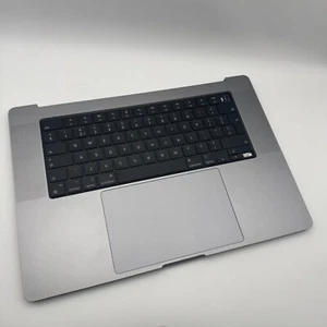MacBook Pro 16" A2485 Space Grey OEM Keyboard Cover QWERTY Topcover + Battery - Photo 1/6