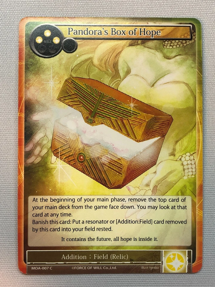 Force of Will The Millennia of Ages Pandora's Box of Hope NM/M  - Image 1 of 1