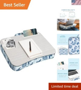 Blue Blossoms Designer Lap Desk für Laptops bis 15,6 Zoll - tragbar Komfort - Bild 1 von 8