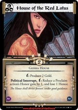 L5r CCG-house of the red lotus x3-holding/ivory ed