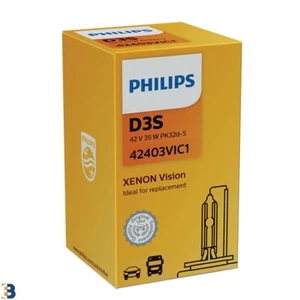 Philips D3S Vision Xenon Ersatzwagen Scheinwerfer Glühlampe 42403VIC1 HID Single - Picture 1 of 1