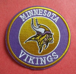 Minnesota Vikings - NFL Football New Round Bügelbild Patch 3" - Bild 1 von 1