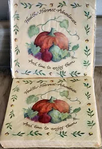 Vintage Paper Beverage Napkins Set of 33 From 2006 Linda Grayson Peaceful Autumn - Picture 1 of 6