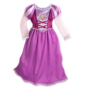NWT Disney Store Tangled Rapunzel Deluxe Nightgown Costume 4,5/6,7/8, 9/10 - Picture 1 of 1