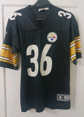 VINTAGE MEN’S STARTER PITTSBURGH STEELERS BETTIS JERSEY BUS SZ Large  MADE USA - Image 1 of 4