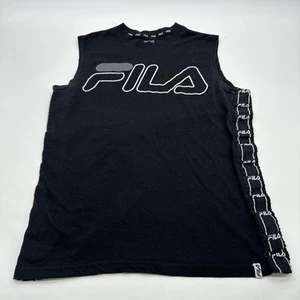 Fila Tank Top Men S Black Graphic Print Logo ..#29917 - Picture 1 of 10