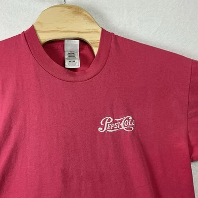 Pepsi-Cola футболка Fruit of the Loom лучший XL розовый логотип футболка - Изображение 1 из 4