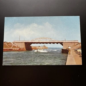 Boynton Inlet FL small craft motor boat Lake Worth int FABVINTY BARGAIN POSTCARD - Picture 1 of 2