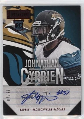 2013 Playbook Signatures Red /99 Jonathan Cyprien Johnathan #144 Rookie Auto RC - Image 1 of 2