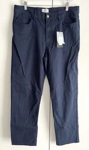 Percival Rocco 5 Pocket Jeans Pants Navy Lyocell Cotton Size 34R BNWT RRP £129 - Picture 1 of 11