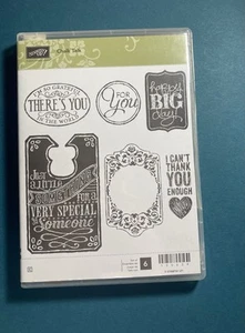 Stampin' Up! Chalk Talk Stamp Set. Thank You. Grateful. Happy Big Day. For You - Picture 1 of 3
