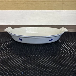 DRU HOLLAND #26 BLAU GUSSEISEN BLAU OVAL BACKEN BRÄTER KASSEROLLE FORM - Bild 1 von 5