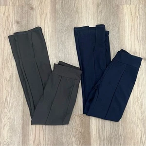 Old Navy Active Girls L 10-12 Powersoft High Rise Flare Leggings Split Hem Black - Picture 1 of 11