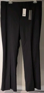 Banana Republic The Logan Fit Wide Leg Dress Pants Womens Size 12 Black - Picture 1 of 7