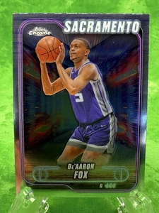 De'Aaron Fox - 2024-25 Topps Chrome Basketball #109 Sacramento Kings - Picture 1 of 11