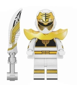 2 inch Custom Power Ranger, White Ranger Minifigure, New/Mint - Picture 1 of 1