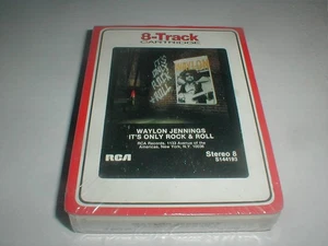 Waylon Jennings ROCK & ROLL 8 Track Tape SEALED 1983 Country Rock Willie Nelson - Picture 1 of 6