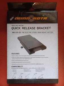 Minn Kota Trolling Motor Quick Release Bracket MKA-16-03 / 1854035 - Black - NEW - Bild 1 von 3