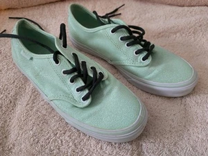 VANS Women's Mint Green Sneakers Size 7 - Picture 1 of 7