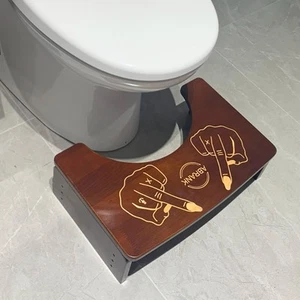 Toilet Stool Bathroom Toilet Stool Foldable Height-Adjustable Squatting Stool... - Picture 1 of 6