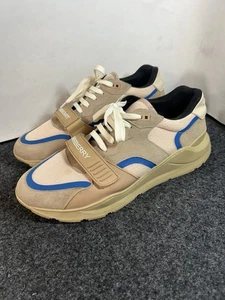 Burberry Men's Ramsey Low Top Sneaker Beige Tan Size EU 45 US 12 - Picture 1 of 16