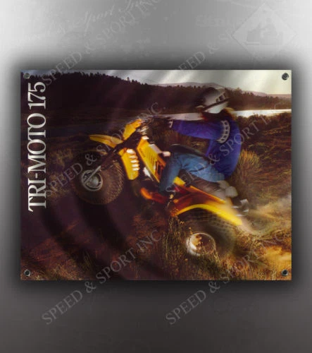 BANNER VINTAGE YAMAHA TRI-MOTO 175 Foto 1 de 1