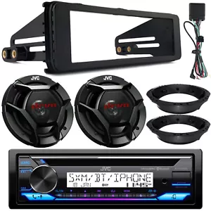 JVC KD-T92MBS CD Receiver, 2x 6.5" 300W Speakers w/ Adapters, Stereo Install Kit - Picture 1 of 6
