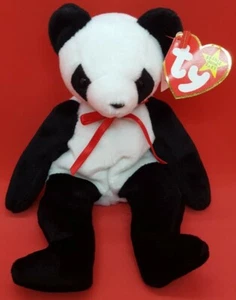 TY 1998 FORTUNE the PANDA BEAR BEANIE BABY - MINT with MINT TAGS - Picture 1 of 6