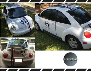 AUTH HERBIE THE LOVE BUG DECAL STICKER KIT ORIGINAL - Picture 1 of 12