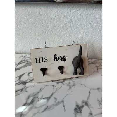 Mud Pie His, Hers & Dog Key & Leash Holder - Image 1 of 4