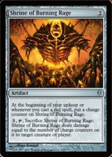 1x Shrine of Burning Rage LP, English MTG New Phyrexia
