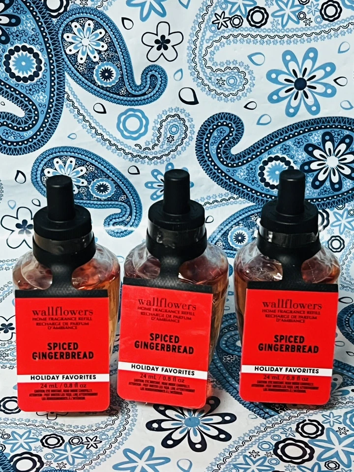 3 SPICED GINGERBREAD Wallflower Refill Bulbs Bath & Body Works - Image 1 of 1