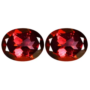 4,47 quilates (2 piezas) PAR A JUEGO Corte Ovalado (9 x 7 mm) Rosa Mulera Amanecer Genuino - Imagen 1 de 1