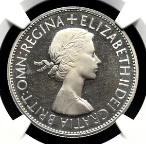 GREAT BRITAIN. 1953 Elizabeth II Coronation Proof Halfcrown, NGC PF65 Ultra Cam - Picture 1 of 4