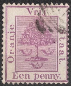 SG#68 Sn:#4 1894 1d ORANGE FREE STATE Orange State tree - Picture 1 of 2