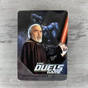 Star Wars Epic Duels Board Game Count Dooku Replacement Card Deck of 31 Complete - Picture 1 of 2