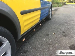 Black Side Bars + Amber LEDs For Fiat Scudo SWB 2007-2016 Stainless Accessory - Picture 1 of 7