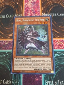 Yu-Gi-Oh! Beat, Bladesman Fur Hire DASA-EN017 Secret Rare 1st Edition Near Mint - Picture 1 of 4