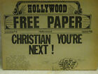 Hollywood Free Paper (Duane Pederson) Vol. 2 / No. 3 "Christian You're Next!"