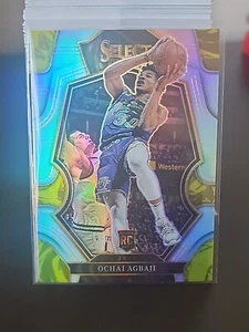 2022-23 Select Ochai Agbaji Rookie RC Premier Level Silver Prizm Jazz #199 - Picture 1 of 2